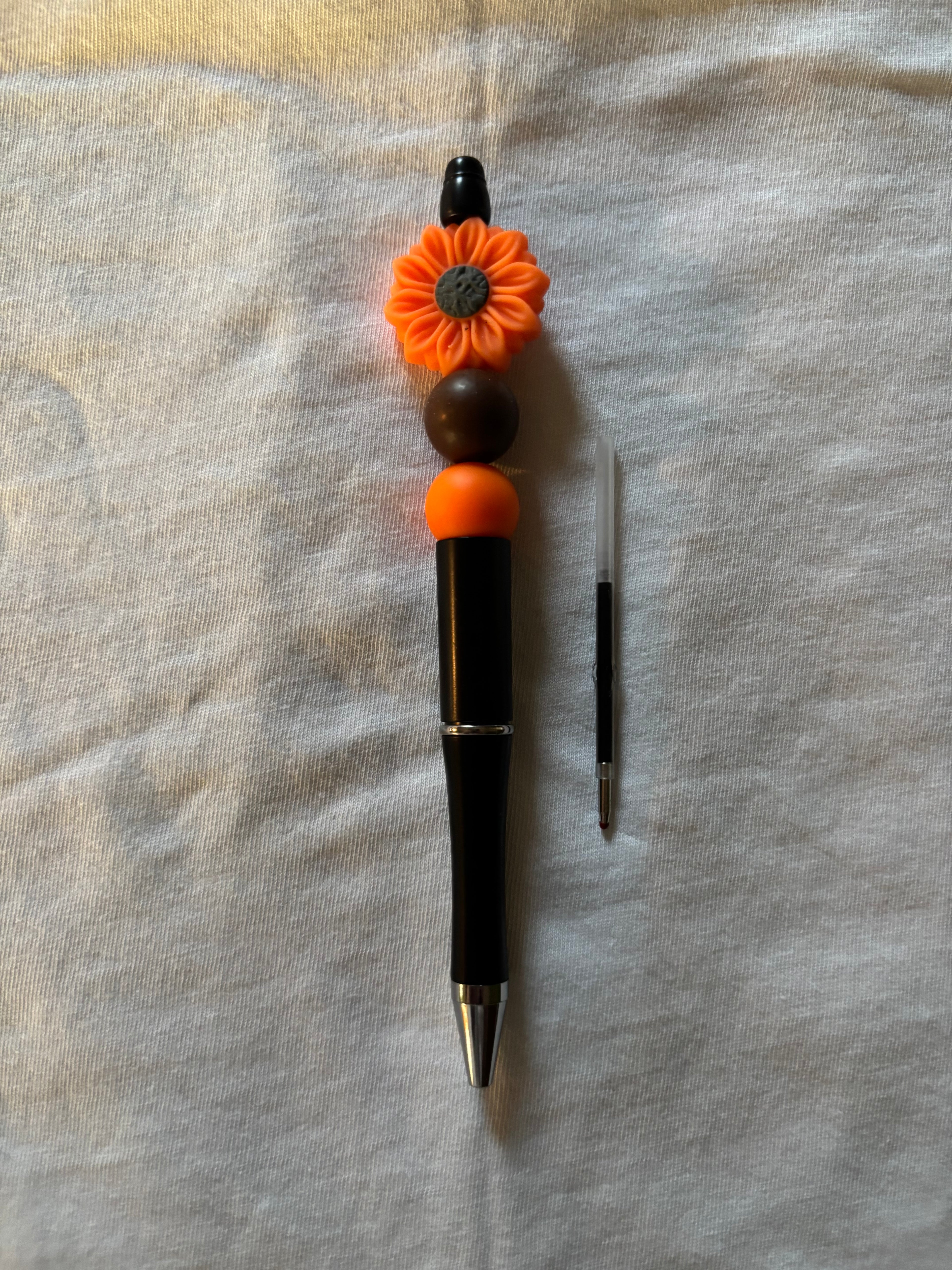 Orange Sunflower Pen