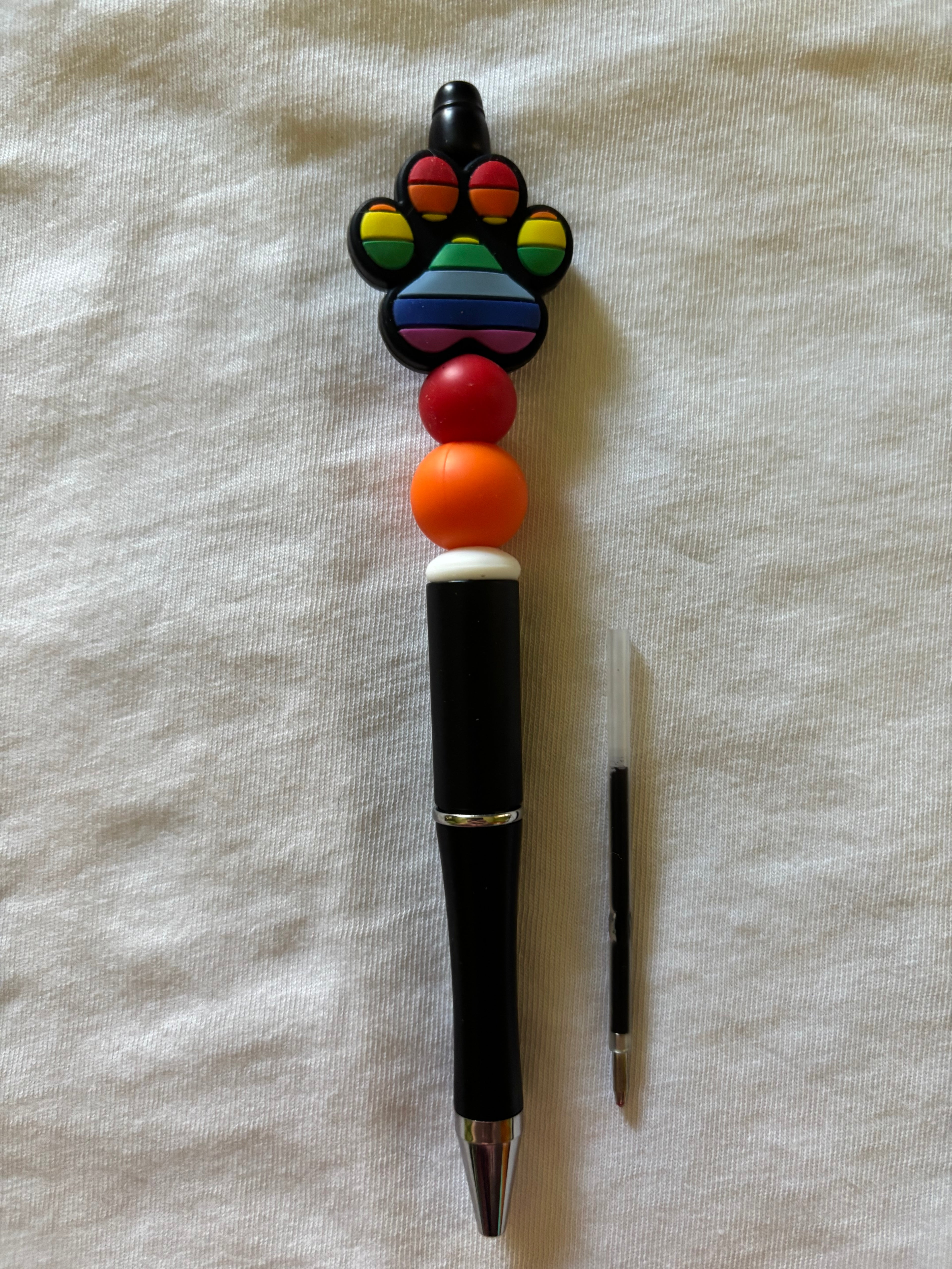 Rainbow Paw Print Pen