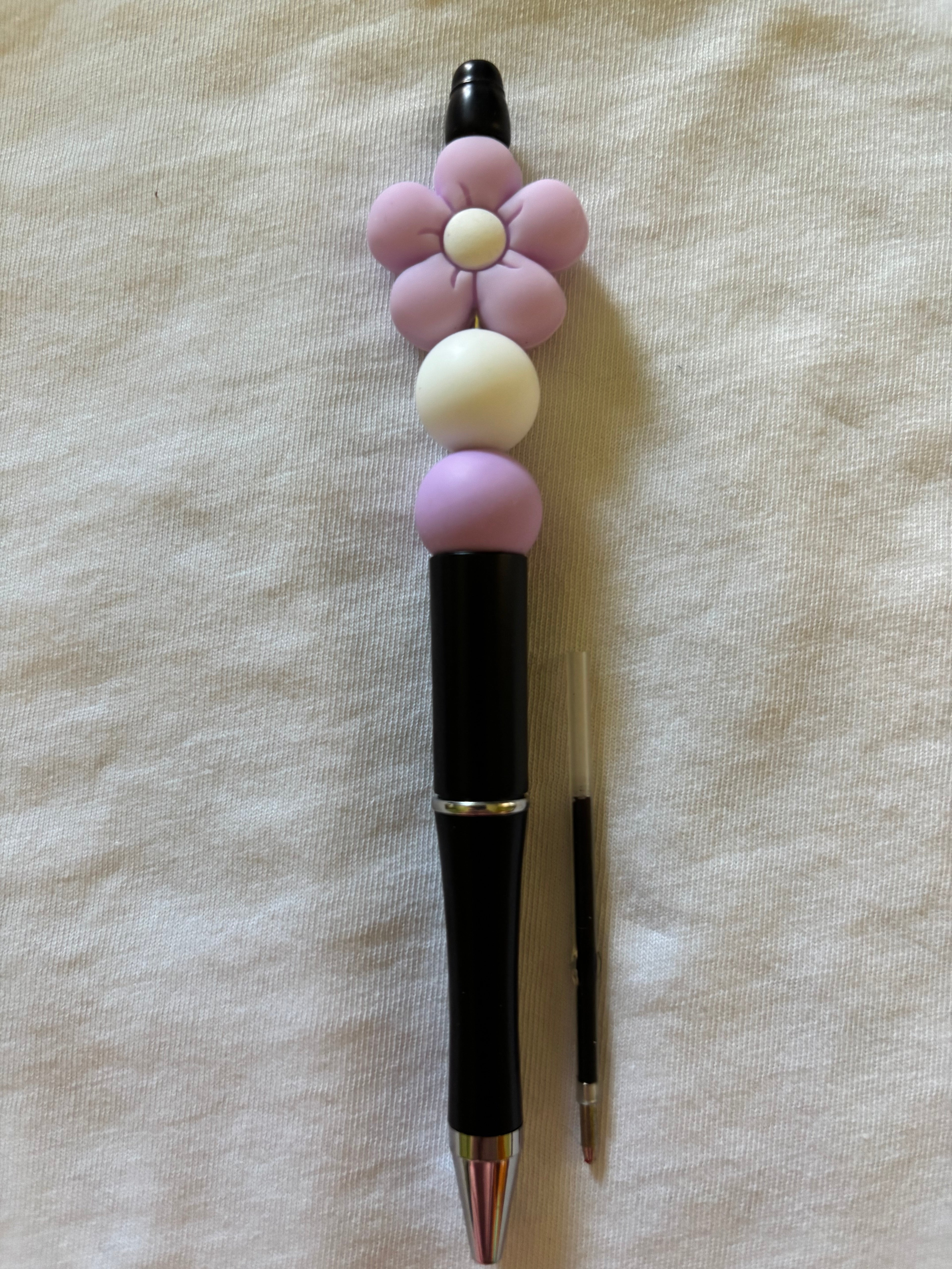 Chunky Purple Flower Pen