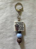 Thrifting and Ice Coffee Keychain