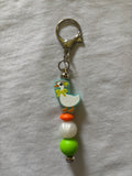 Goose with Bow Keychain
