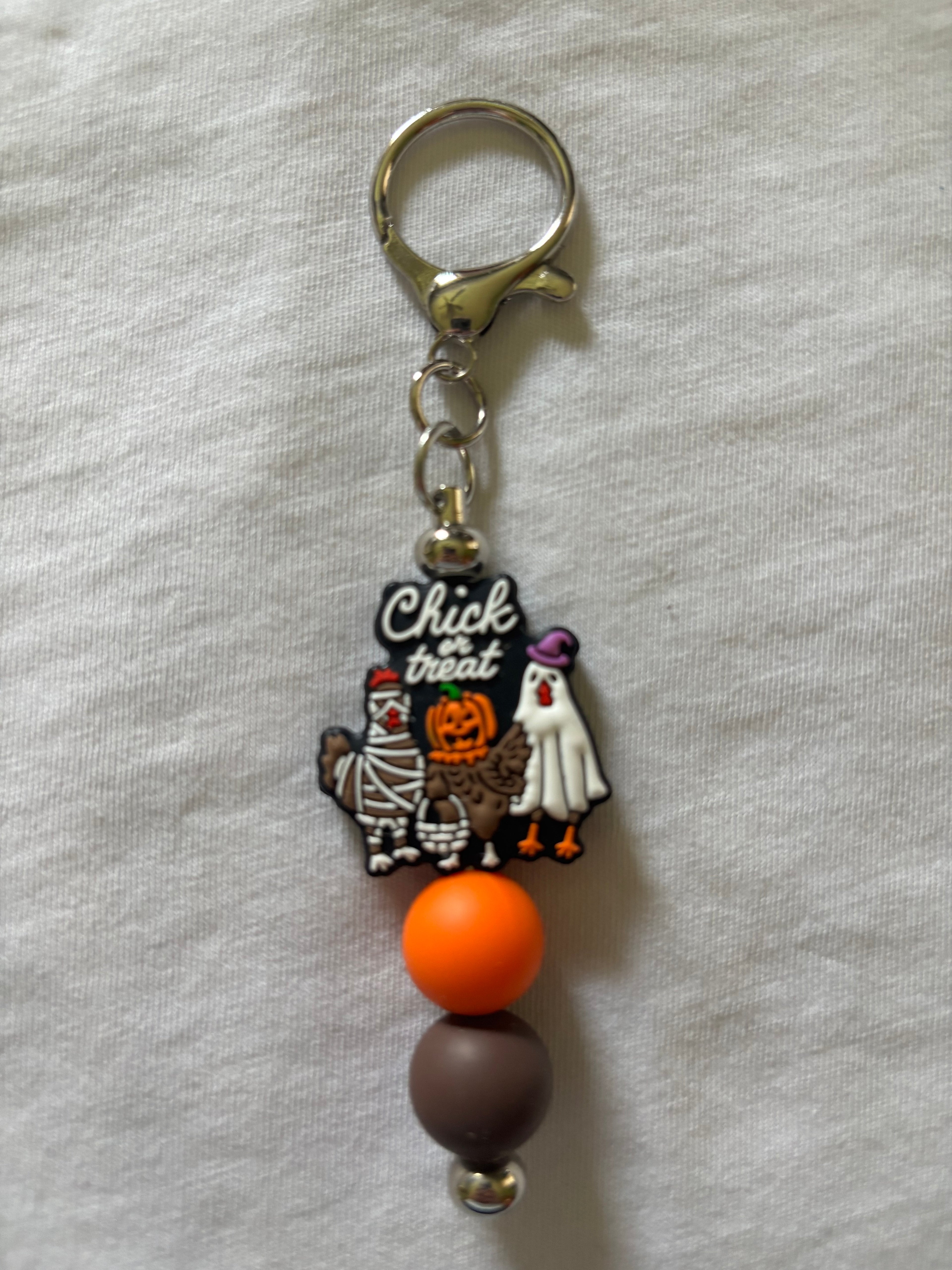 Chick or Treat Keychain