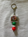 Christmas Cat and Dog Keychain