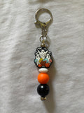 Ghosts with Pumpkins Keychain