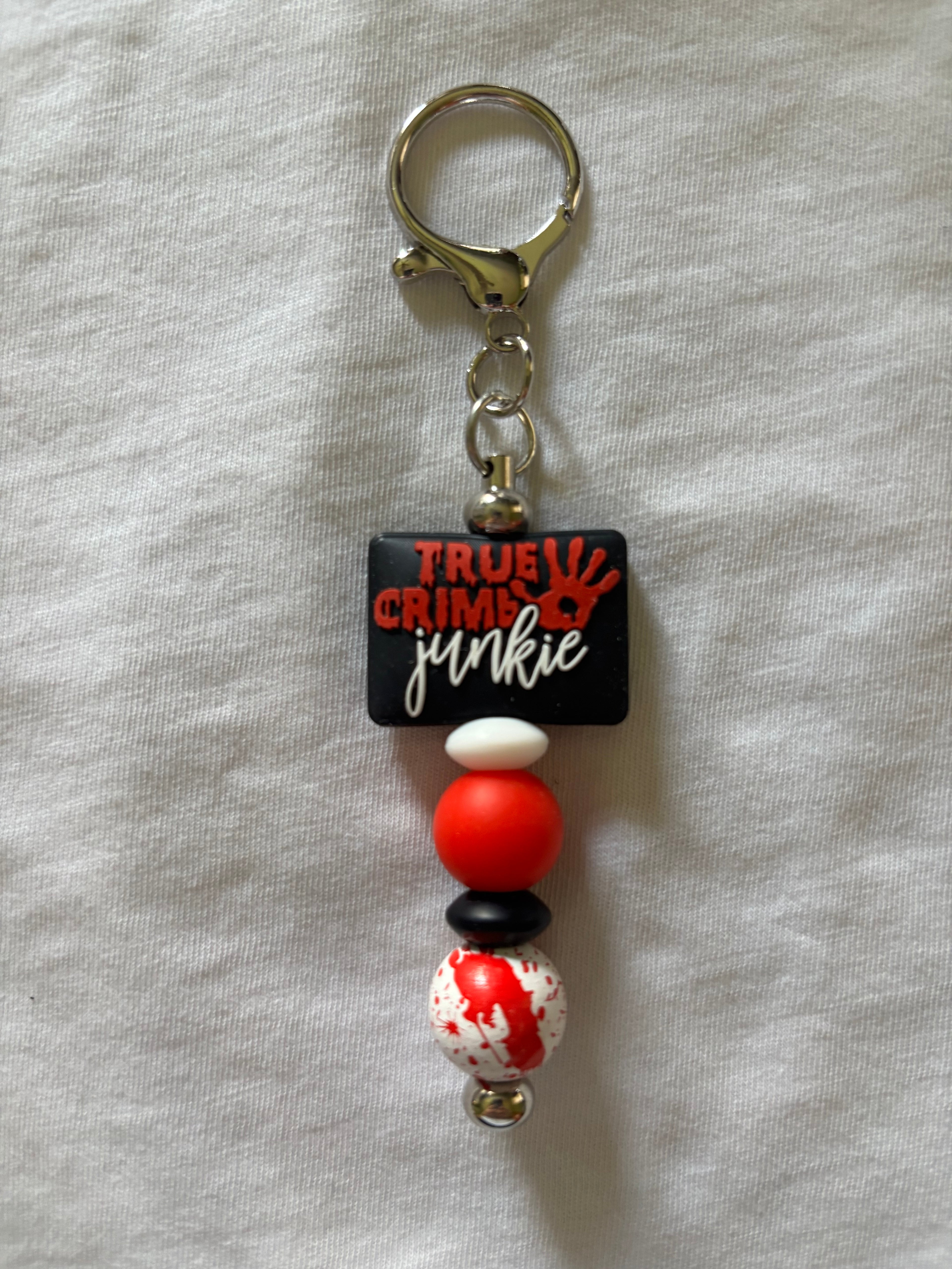 True Crime Junkie Keychain