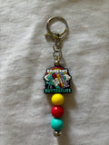 Rainbows and Butterflies Keychain
