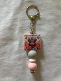 Pastel Highland Cow Keychain