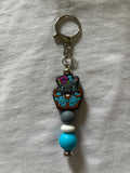 Hippo in Basket Keychain