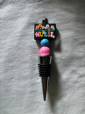 Nurse with Flowers Wine Stopper