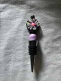 Purple Flower Wine Stopper