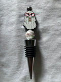 Ghost Reading Wine Stopper