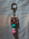 Horse with Flowers Keychain